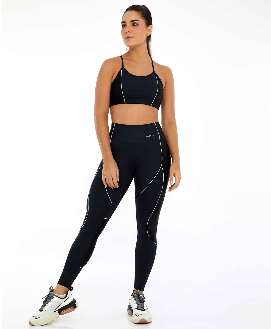 Hyper Recortes Atlanta Preto Leggings
