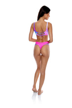 Load image into Gallery viewer, Image 08: Luli Fama Haut Top Strappy Blue Pink
