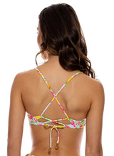 Load image into Gallery viewer, Model Back: Luli Fama Haut Top Sweetheart Limoncello

