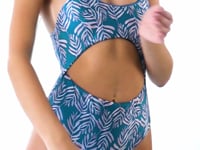 Load and play video in Gallery viewer, Video: Rio De Sol Une Pièce Palms-Blue Ivy
