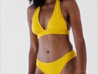 Load and play video in Gallery viewer, Video: Rio De Sol Ensemble Set Sunflower Halter-Cos Ciao
