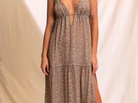 Load and play video in Gallery viewer, Video: Maaji Vêtement De Plage Long Dress Cheetah
