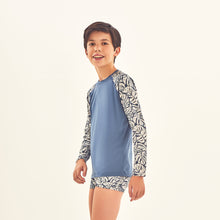 Load image into Gallery viewer, Rash Guard Kids Costela Aco Off White UPF50+
