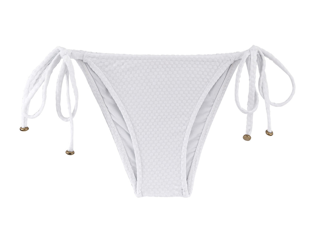 Product Front: Rio De Sol Bas Bottom Cloque Branco Balconet