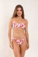 Load image into Gallery viewer, Model Front: Rio De Sol Bas Bottom Pua-Hibiscus Kai
