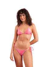 Load image into Gallery viewer, Model Front: Rio De Sol Bas Bottom Shimmer-Confetti Cheeky-Tie
