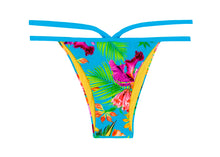 Load image into Gallery viewer, Product Front: Rio De Sol Bas Calcinha Tropical Blue Neck
