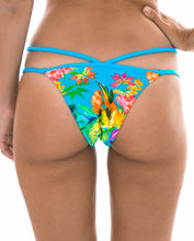 Load image into Gallery viewer, Image 06: Rio De Sol Bas Calcinha Tropical Blue Neck
