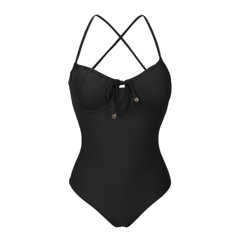 Product Front: Rio De Sol Une Pièce Dots-Black Julia