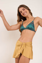 Load image into Gallery viewer, Image 06: Rio De Sol Jupe De Page Fluity-Dourado Mini Skirt
