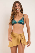 Load image into Gallery viewer, Image 07: Rio De Sol Jupe De Page Fluity-Dourado Mini Skirt
