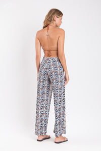 Model Back: Rio De Sol Pantalon De Plage Ikat Wide Pants