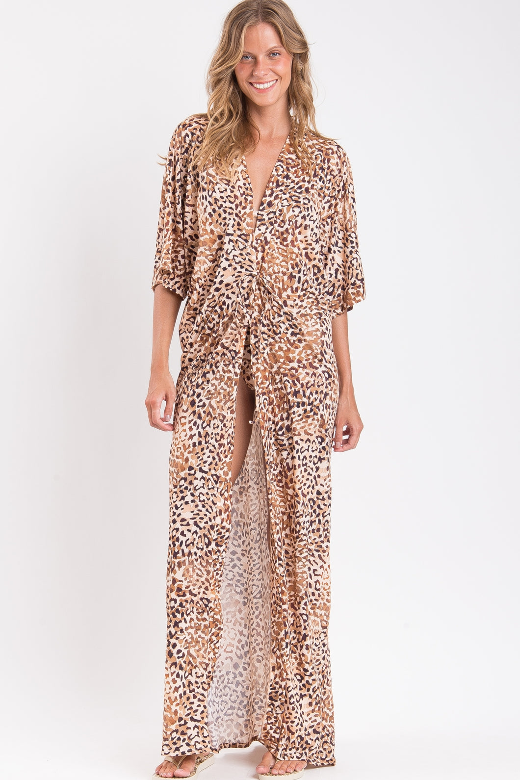 Gallery: Rio De Sol Vêtement De Plage Leopard Long Dress