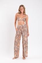 Load image into Gallery viewer, Gallery: Rio De Sol Pantalon De Plage Leopard Wide Pants
