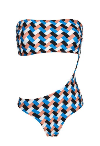 Product Front: Rio De Sol Une Pièce Maio Geometric