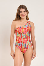 Load image into Gallery viewer, Model Front: Rio De Sol Une Pièce Sea-Bloom Sienna
