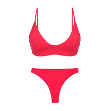 Load image into Gallery viewer, Product Front: Rio De Sol Ensemble Set Hibiscus Hana Sunset
