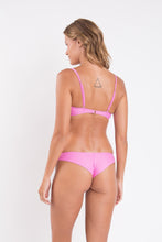 Load image into Gallery viewer, Model Back: Rio De Sol Ensemble Set Milkshake Bandeau-Crispy Nice
