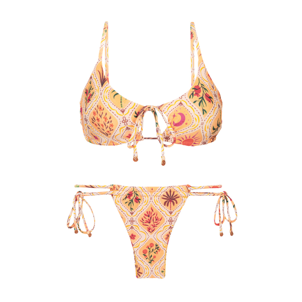 Product Front: Rio De Sol Ensemble Set Mosaico Tank-Tie Pipa