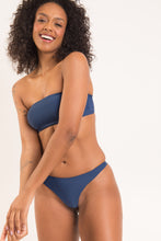 Load image into Gallery viewer, Image 08: Rio De Sol Ensemble Set Navy Bandeau-Reto Nice-Fio
