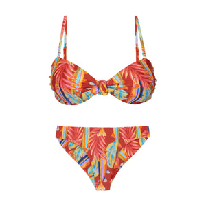 Product Front: Rio De Sol Ensemble Set Sea-Bloom Bandeau-Joy Nice