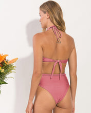 Load image into Gallery viewer, Image 06: Rio De Sol Ensemble Set Shimmer-Confetti Twist Belted-High-Waist
