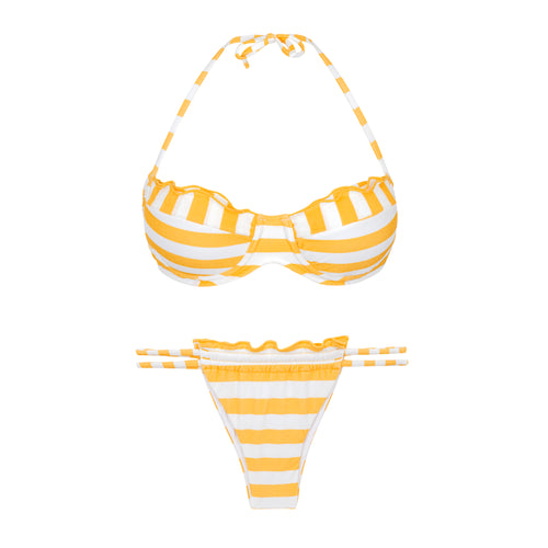 Product Front: Rio De Sol Ensemble Set Sunshine Balconet-Frufru Pipa-Frufru
