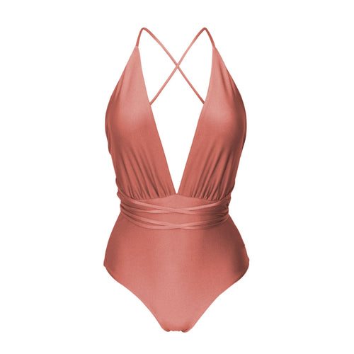 Product Front: Rio De Sol Une Pièce Shimmer-Copper New Vegas