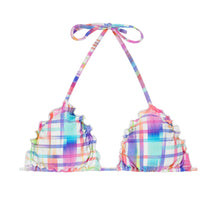 Load image into Gallery viewer, Product Front: Rio De Sol Haut Soutien Plaid Frufru
