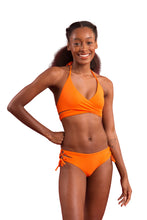 Load image into Gallery viewer, Model Front: Rio De Sol Haut Top Dots-Orange Kate
