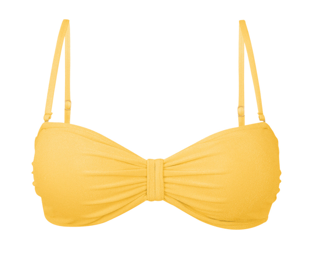 Product Front: Rio De Sol Haut Top Malibu-Yellow Bandeau-Duo