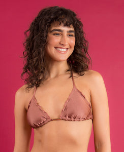 Image 09: Rio De Sol Haut Top Shimmer-Copper Frufru