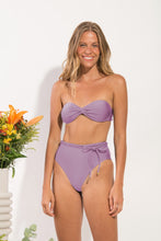 Load image into Gallery viewer, Model Front: Rio De Sol Haut Top Shimmer-Harmonia Twist
