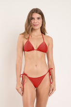 Load image into Gallery viewer, Model Front: Rio De Sol Haut Top Shimmer-Liquor Tri-Inv
