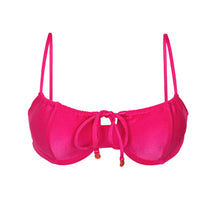 Load image into Gallery viewer, Product Front: Rio De Sol Haut Top Shimmer-Olinda Balconet-Tie
