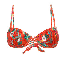 Load image into Gallery viewer, Product Front: Rio De Sol Haut Top Wildflowers Balconet-Pushup

