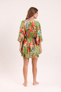 Model Back: Rio De Sol Robe De Plage Tropical Kaftan Bel