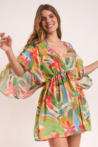 Image 10: Rio De Sol Robe De Plage Tropical Kaftan Bel