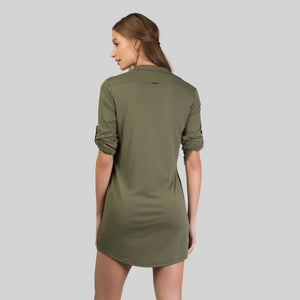 Shirtdress Copenhagen Verde Militar UPF50+