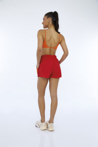 Shorts Techno Taslon Com Bolsos Vermelho High Red