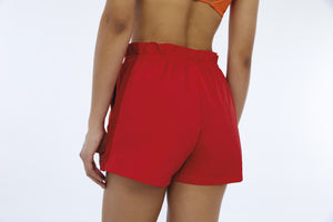 Shorts Techno Taslon Com Bolsos Vermelho High Red