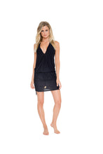 Load image into Gallery viewer, T-Back Mini Dress Black
