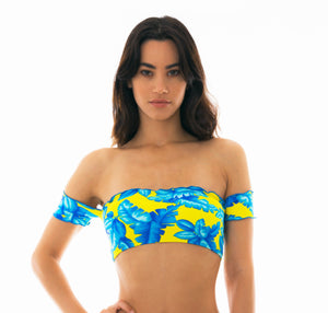 Palmeira Azul Off Shoulder Top