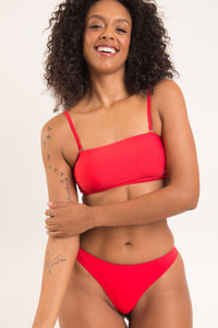 Top Rouge Bandeau-Reto