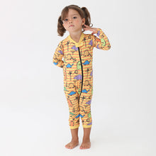 Load image into Gallery viewer, Model Front: Uv Line Une Pièce Fille Baby Dino
