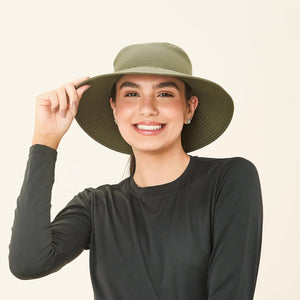 Image 04: Uv Line Bob California Azul Verde Militar Upf50+