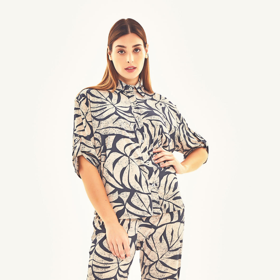 Model Front: Uv Line Haut De Plage Shirt Copa Costela Off White Upf50+