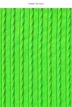 Load image into Gallery viewer, Bottom Wavy Ruched Que Sera Sera Neon Lime
