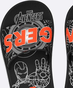 Ipanema Avengers Slide Preto Cinza Laranja