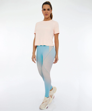 Load image into Gallery viewer, Organic Blackout Leggings Recortes Degrade Azul Organic
